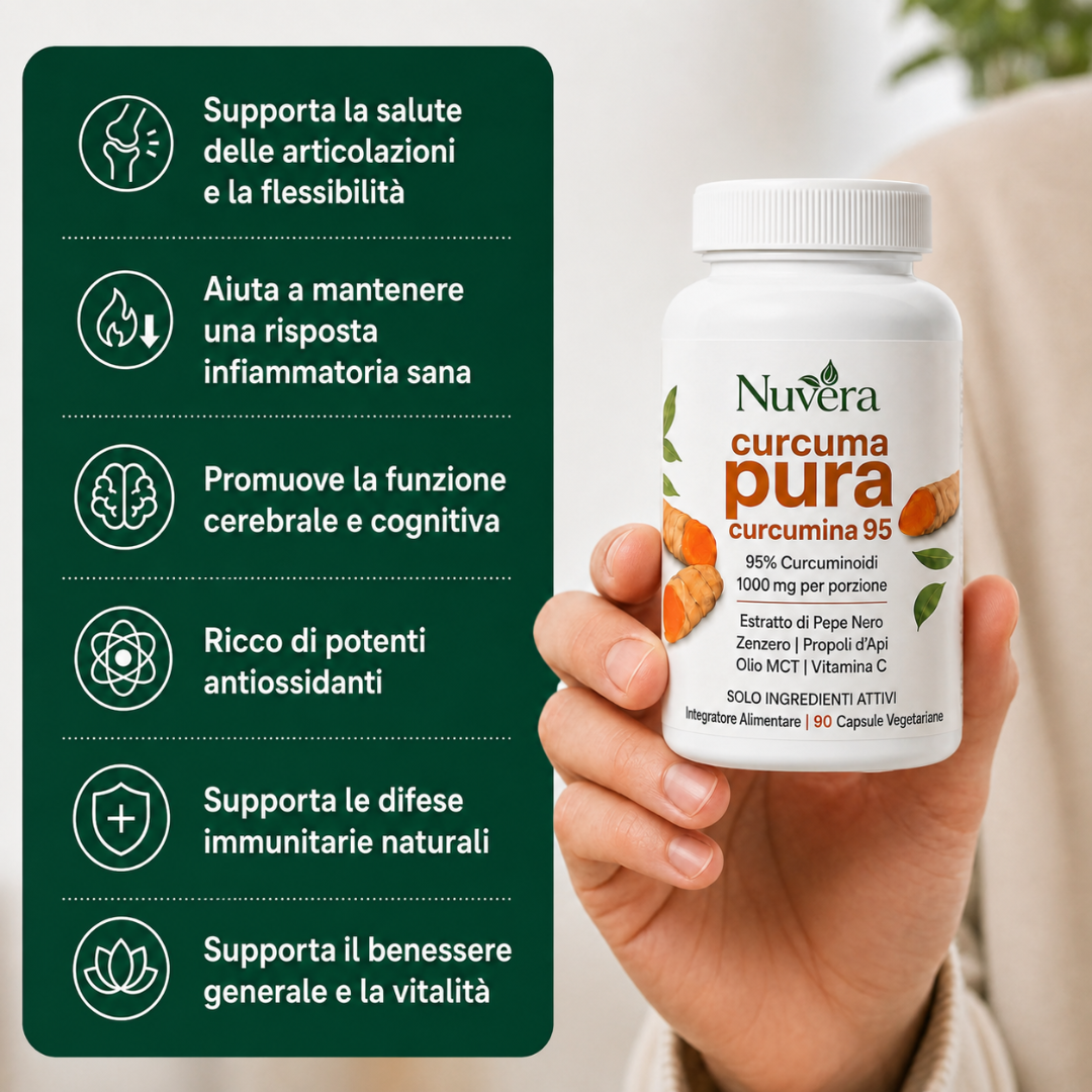 Muoviti con Più Leggerezza con la Curcuma (1,000mg)